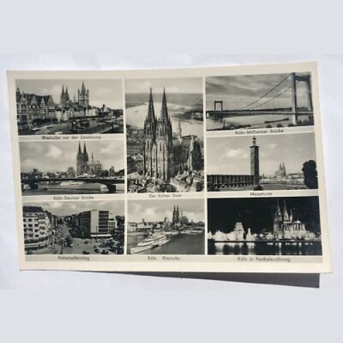 AK, Köln, Nordrhein Westfalen, Dom, Rhein, (110212 BW)