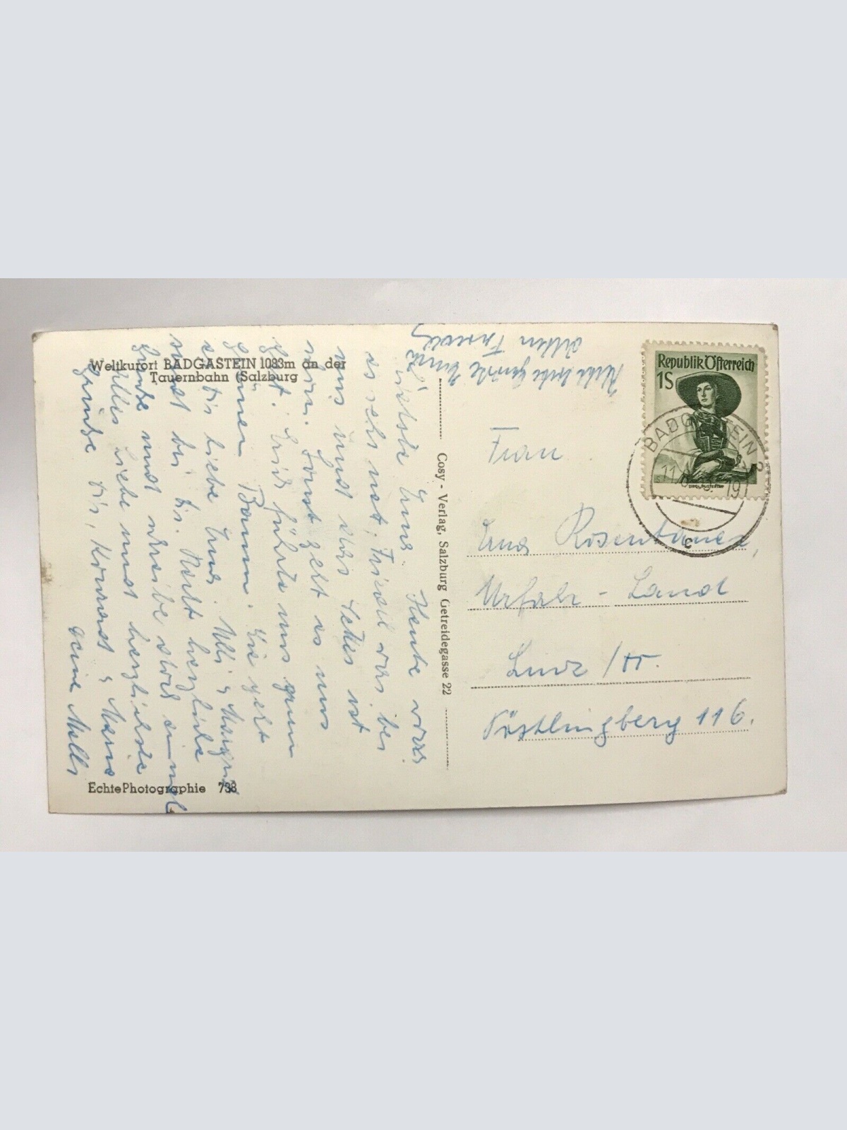 AK, Bad Gastein, Wasserfall, Hotel Straubinger 110302 BW!)