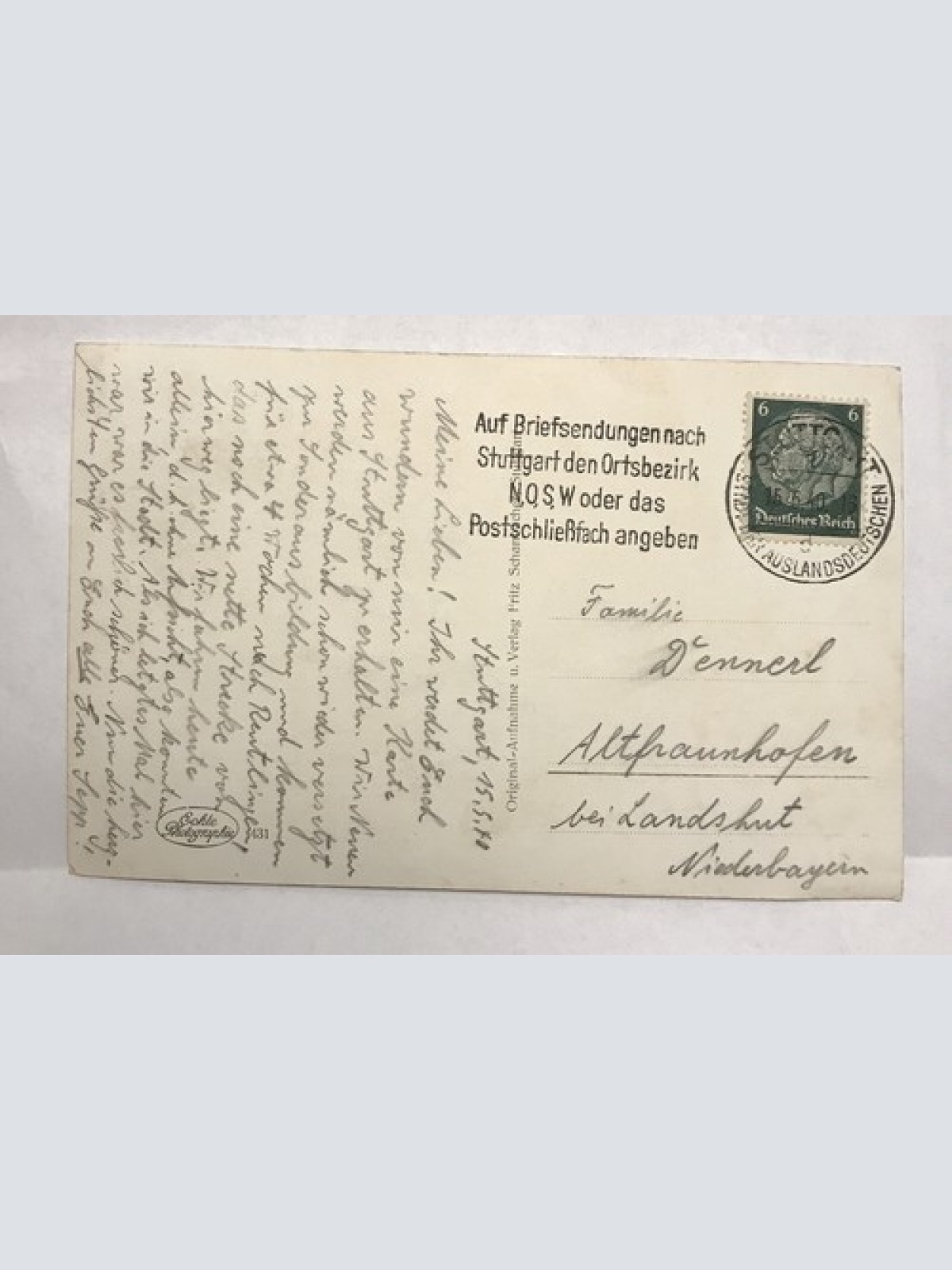 AK, Stuttgart, Stadt, Baden Württemberg, (20014 BW)