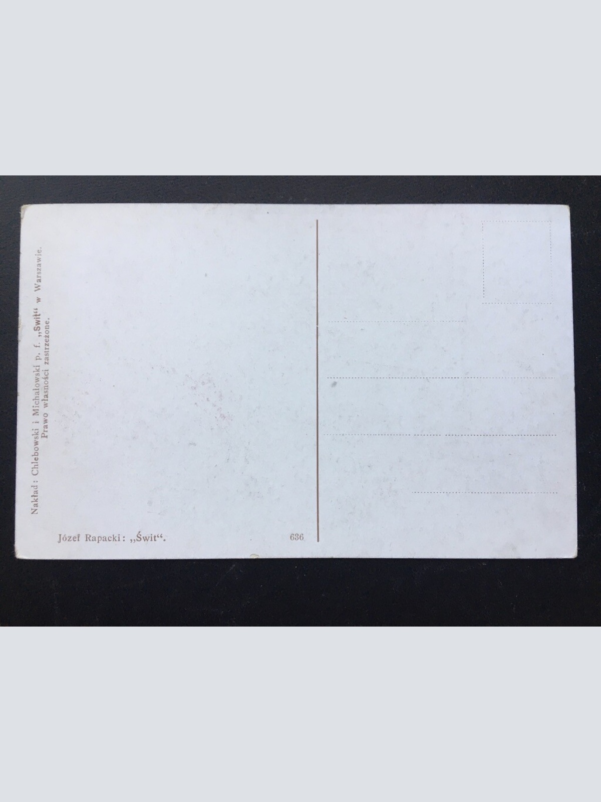 Swit (J.Rapacki) - Tagesanbruch - Künstlerkarte 400228 TH