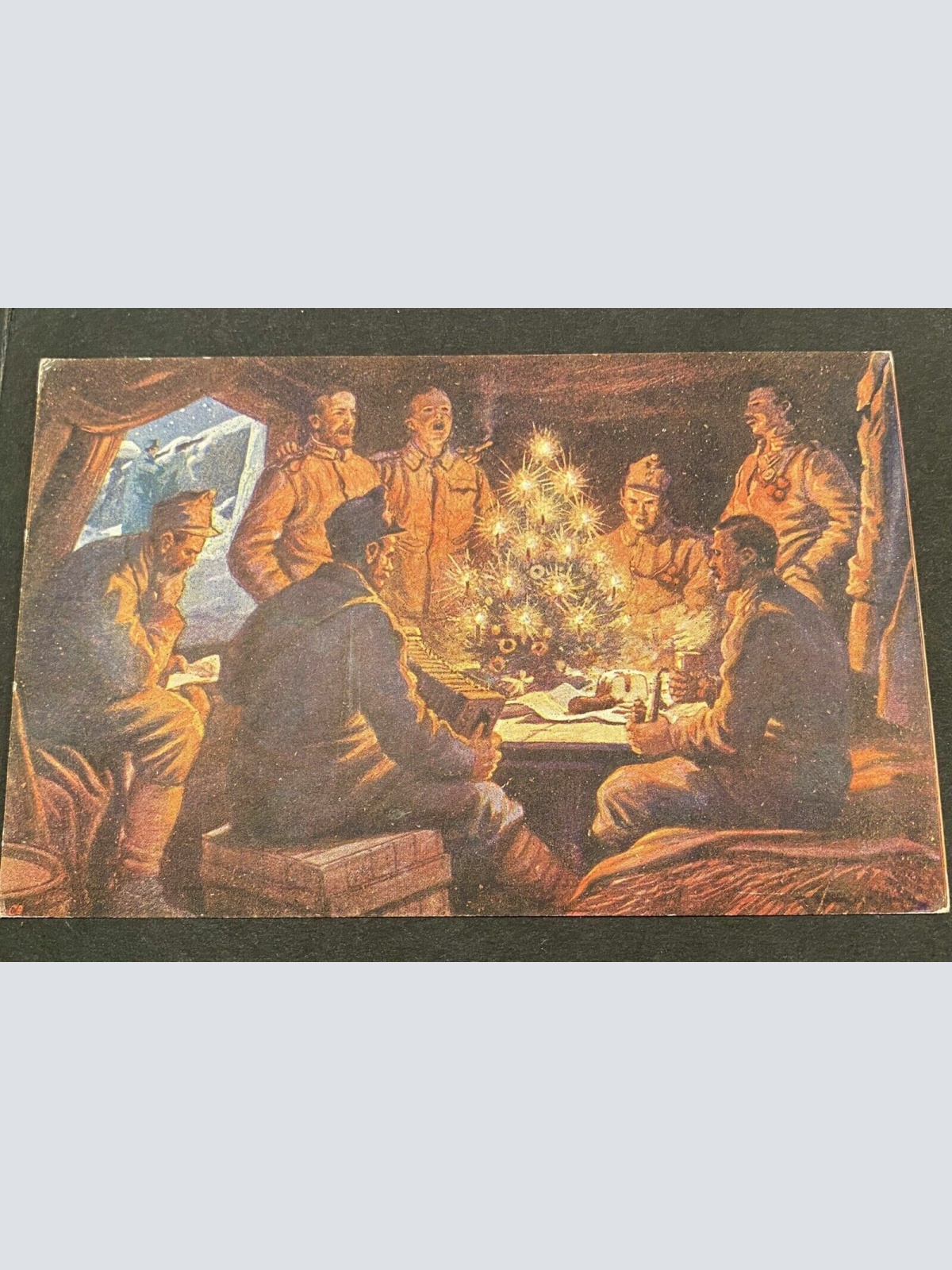 Soldaten Weihnachten Feier I Weltkrieg Silbernen Kreuze 80162