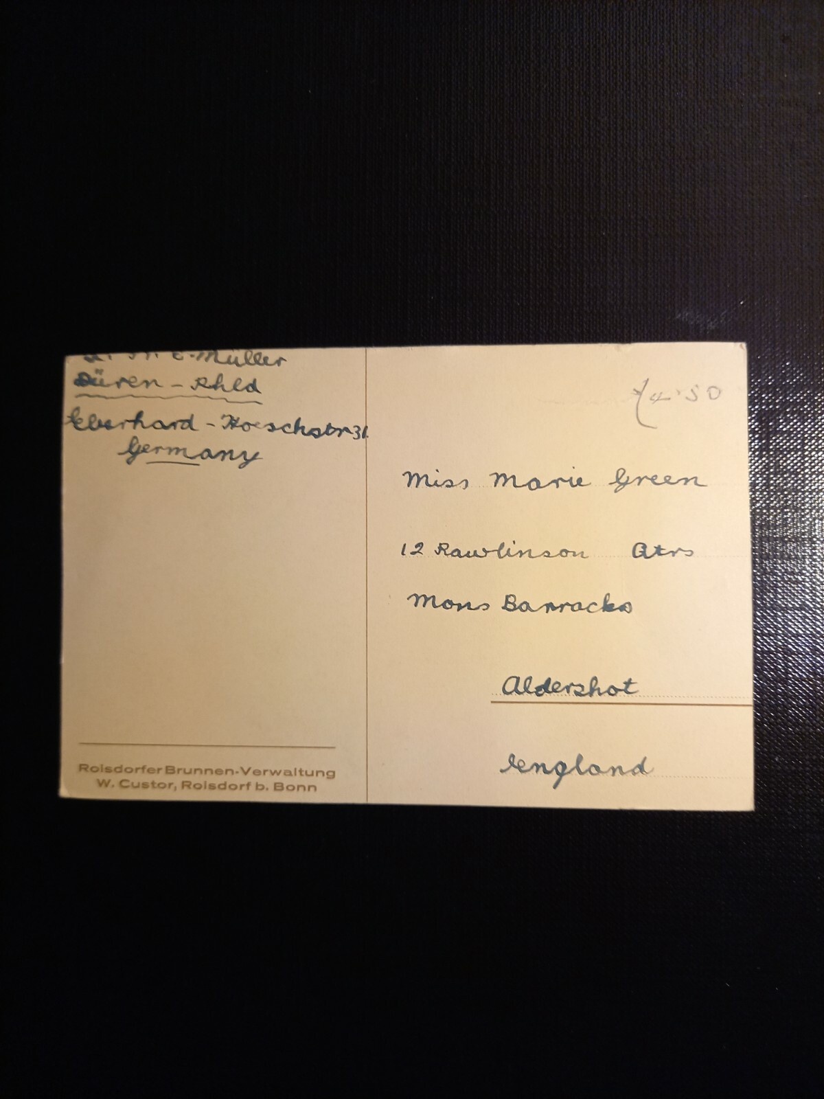 Roisdorf bei Bonn  400304 gr F