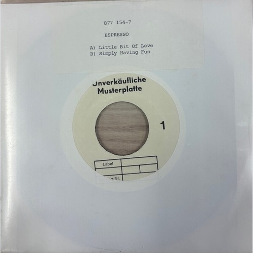 Espresso (2) - A Little Bit Of Love (7", Single, TP)