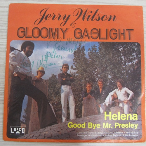 Single / JERRY WILSON & GLOOMY GASLIGHT / MIT AUTOGRAMM / RARITÄT /
