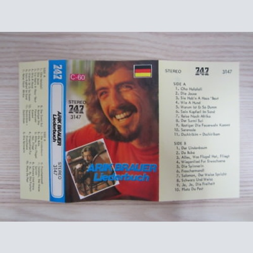 MC / ARIK BRAUER-LIEDERBUCH / TOP RARITÄT / AUSTRIA /  JAPAN PRESSUNG /