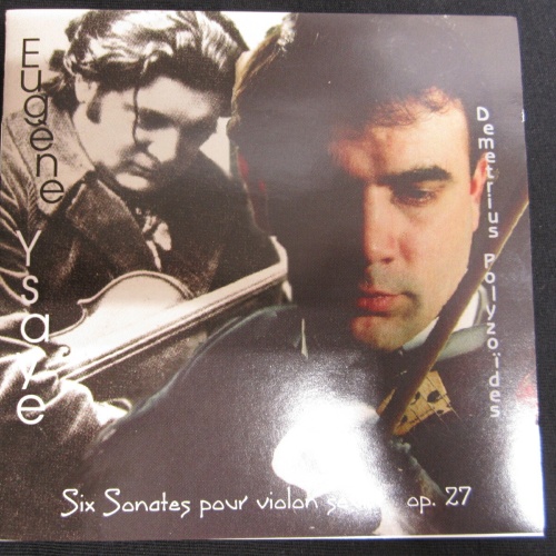 CD /  EUGENE YSAYE / SONATES OP.27 / DEMETRIUS POLYOIDES / FAB REC. / AUT /