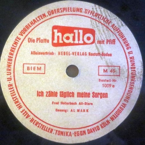Al Mark / Alric-Gleiser-Quartett - Ich Zähle Täglich Meine Sorgen / Alric Gle...