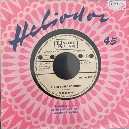 George Jones (2) - A Girl I Used To Know (7", Single, TP)