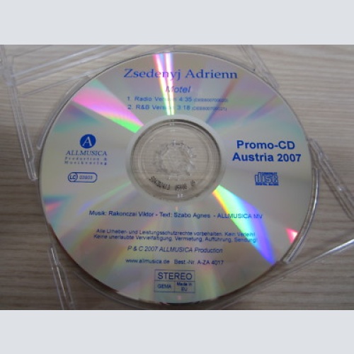 CD /   Zsedenyj Adrienn ?– Motel    / PROMO / AUSTRIA / RAR /  MUSTER /