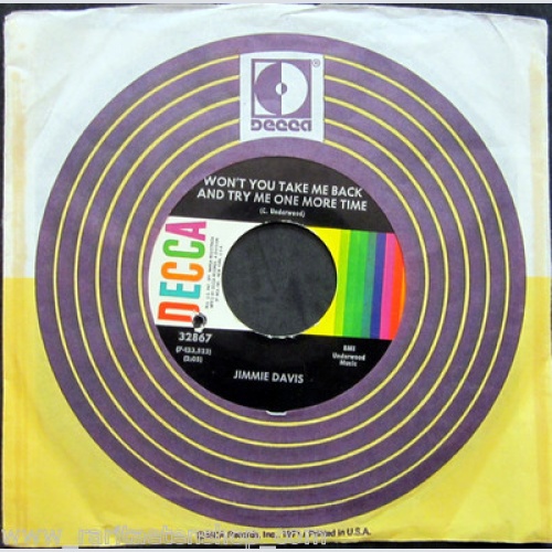 Single / JIMMIE DAVIS / RARITÄT /