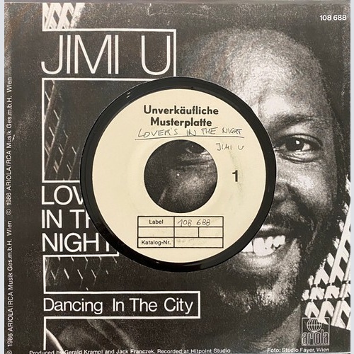 Jimi U - Lovers In The Night  (7", Single, TP)