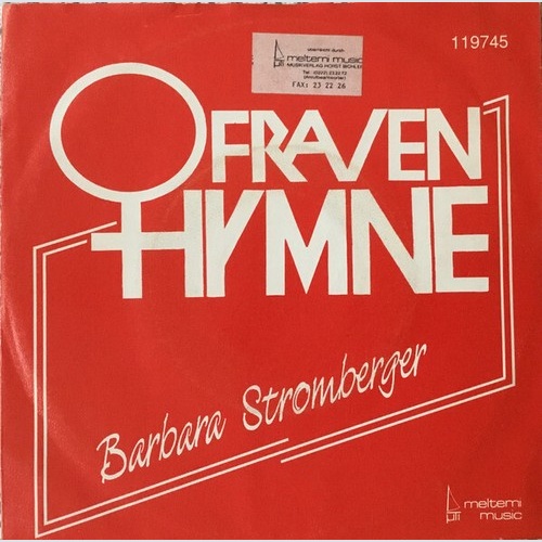 Barbara Stromberger - Frauenhymne  (7", Single)
