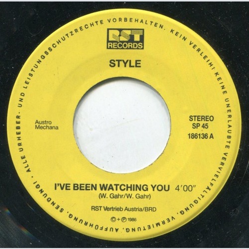 Style (15) - I've Been Watching You / I Need You (7", Single)