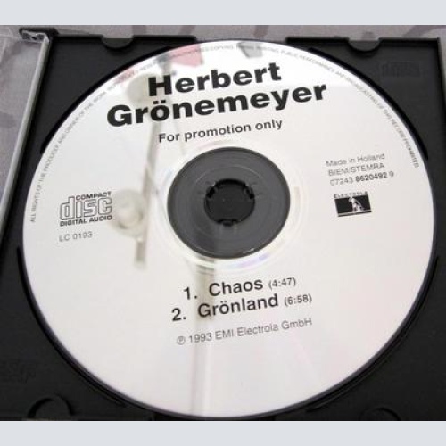 CD / HERBERT GRÖNEMEYER / PROMO / RARITÄT /