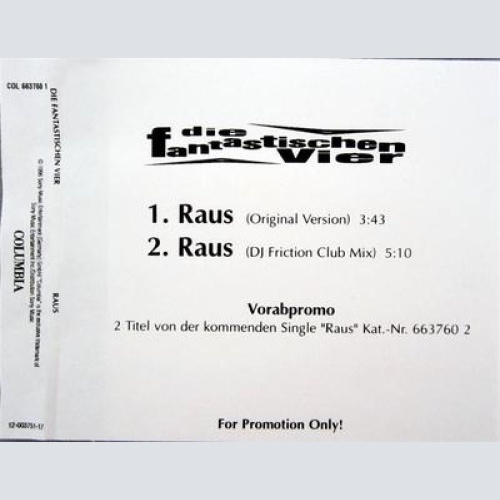 CD / DIE FANTASTISCHEN VIER / PROMO / RARITÄT / 1996 /