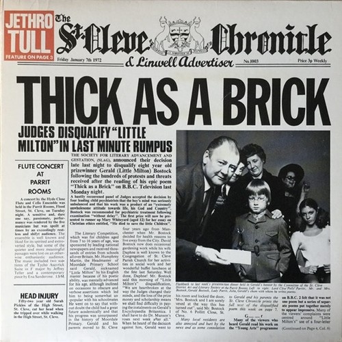 Jethro Tull - Thick As A Brick (LP, Album)