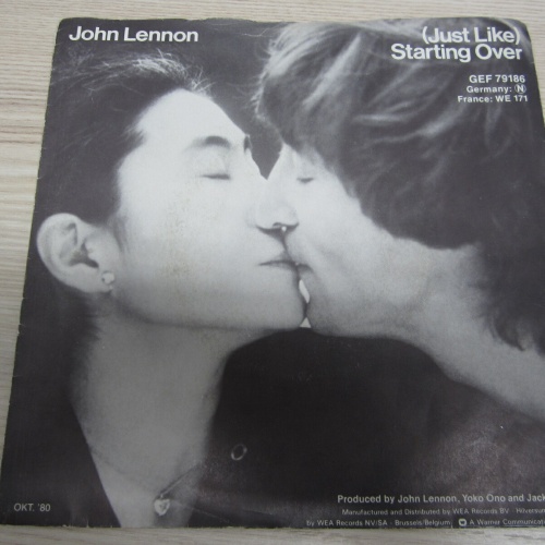 Single / John Lennon ?– (Just Like) Starting Over / BELGIUM  PRESS / RAR /