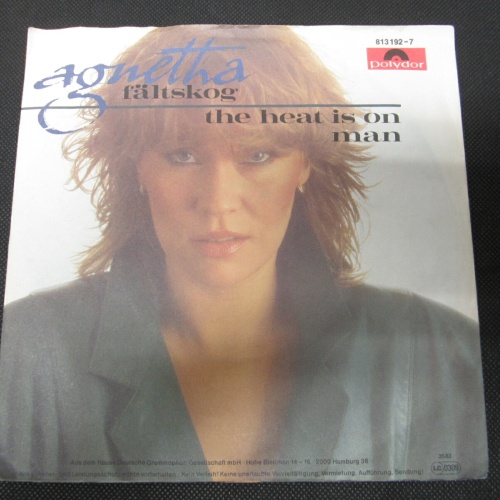 Single /  Agnetha Fältskog ?– The Heat Is On / Man   / DE PRESS . / RAR /