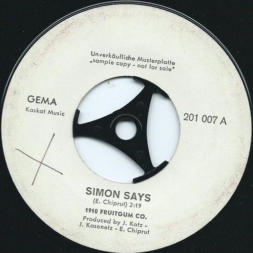 1910 Fruitgum Co.* - Simon Says (7", Single, Promo)