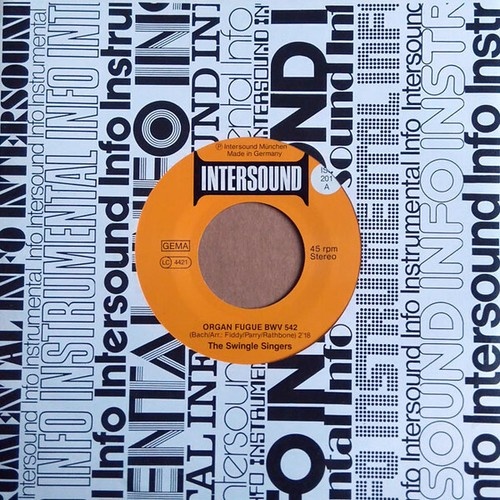 The Swingle Singers* - Organ Fugue BWV 542 / Allegro From Concerto NO.3  (7")