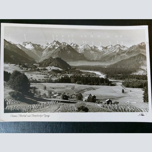 Oberes Illertal mit Oberstorfer Berge Alpen Felder Gletscher 402529 WM F
