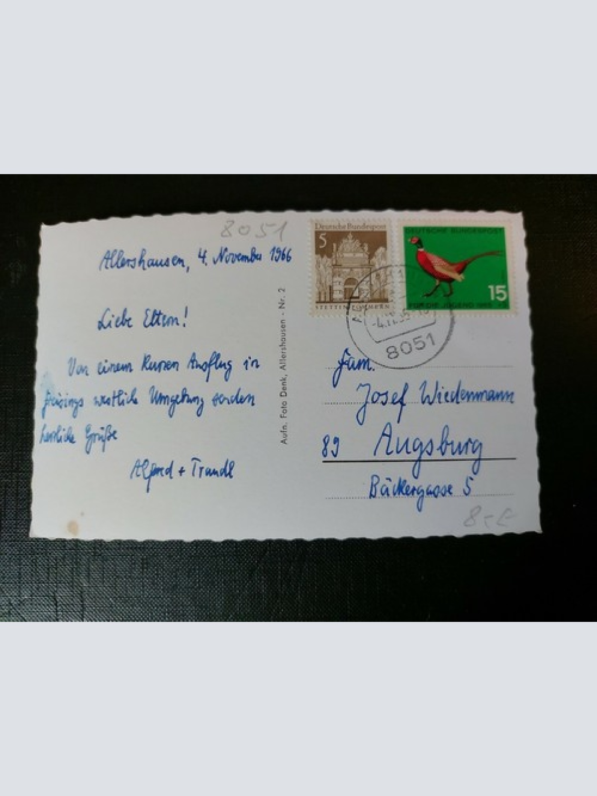 Gruß aus Allerhausen Drogerie Fluss Amper Kirche See 402557 WM