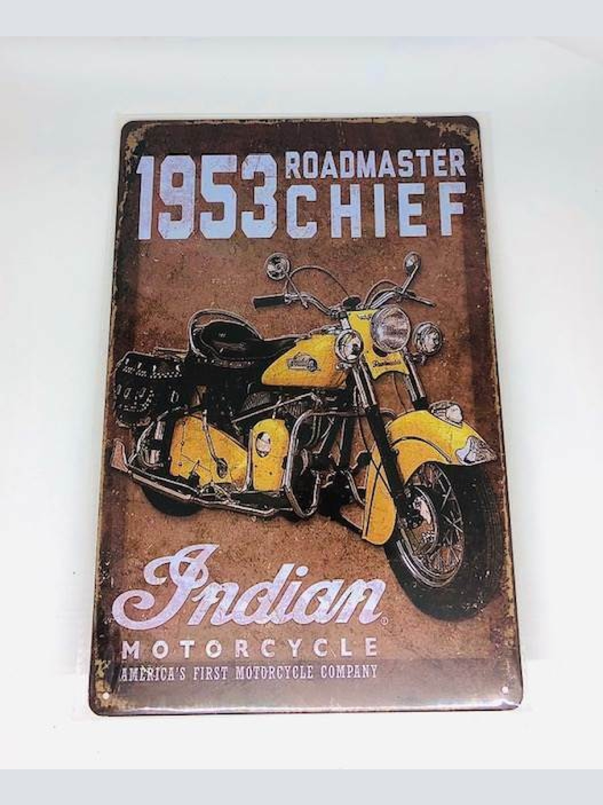 Nostalgie Retro Blech Schild 1953 CHIEF Roadmaster 30x20cm 50093