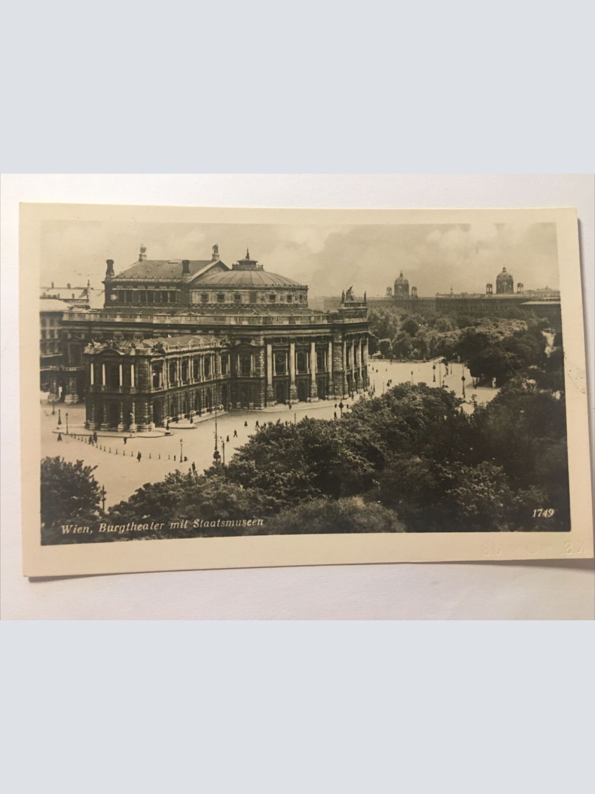 Wien Burgtheater mit Staatsmuseum echt Foto 30086 RU