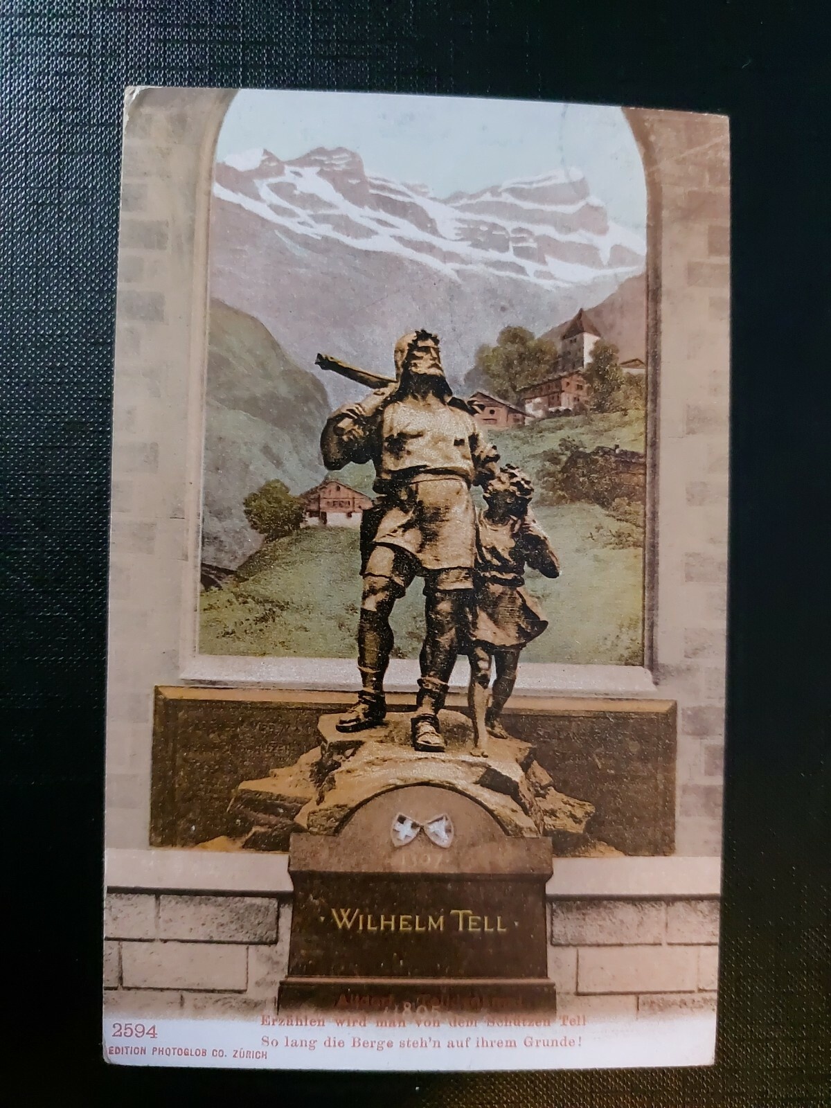 Wilhelm Tell Denkmal Altdorf Berge Dorf Schiller 402555 WM