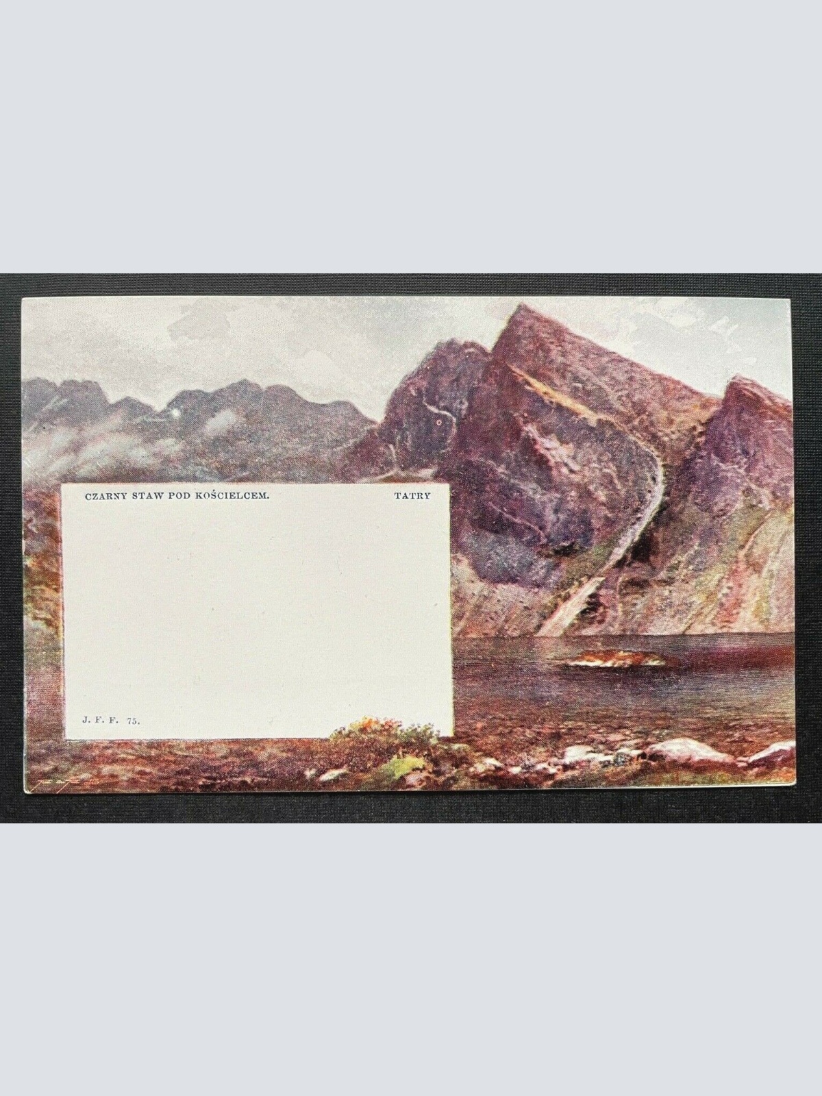 Czarny Staw pod Koscielcem Schwarzer See Kapelle Berg Gebirge Polen 410113 TH C