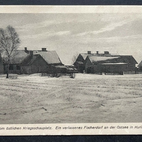 Östlicher Kriegsschauplatz Verl.Fischerdorf Ostsee Kurland Lettland 410115 TH C