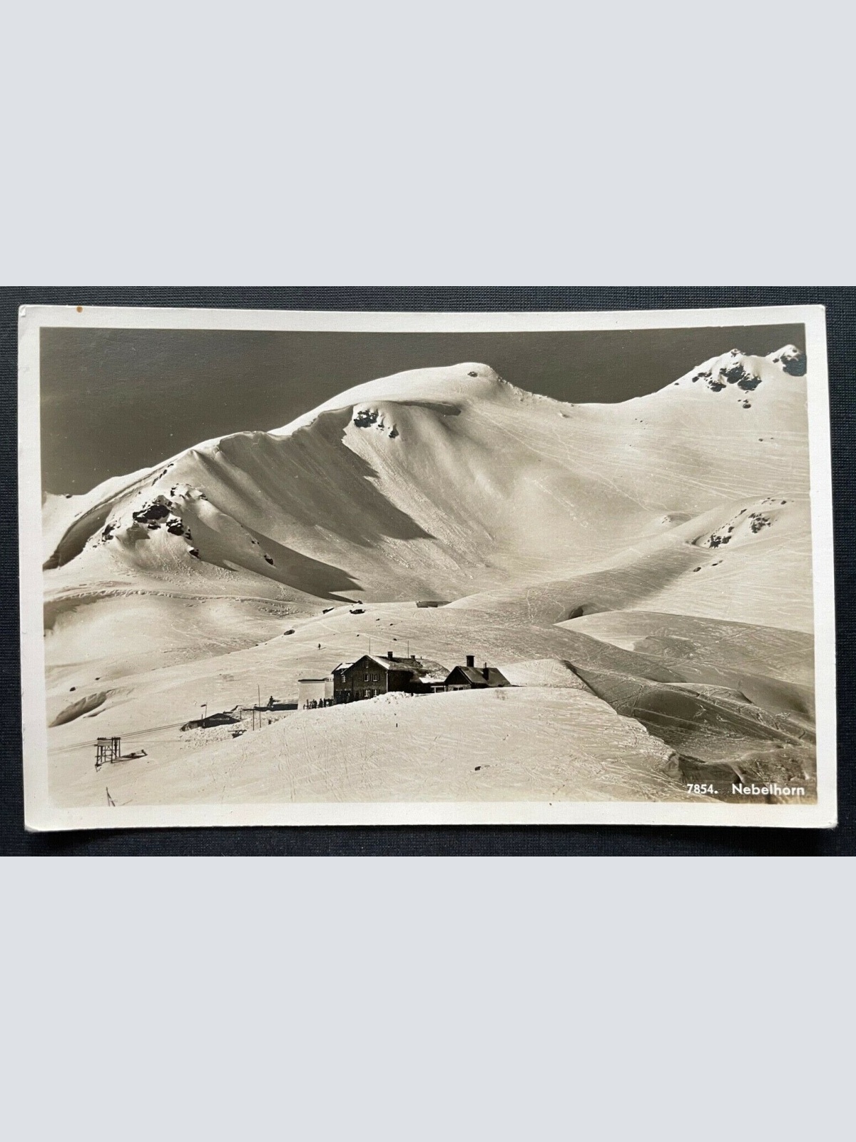 Nebelhorn Allgäuer Alpen Gebirge Haus Schnee Bayern Deutschland 410103 TH C