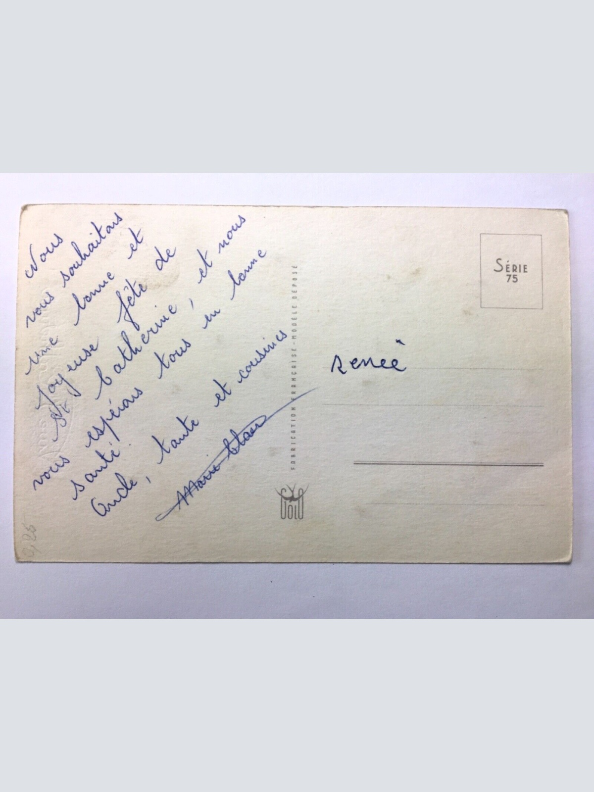 Vive Ste Catherine - Rosen Blumenstrauß - Glitter-Künstlerkarte 30153 TH