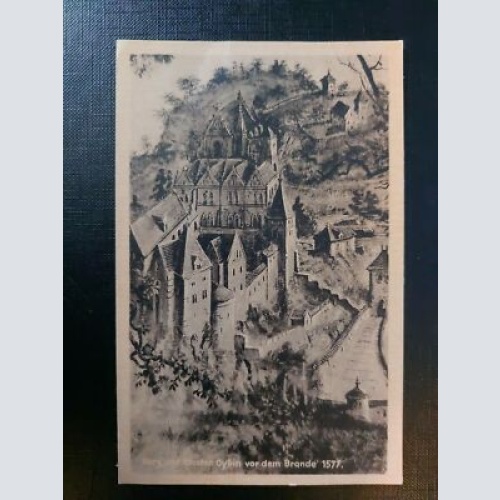 Burg und Kloster Oybin vor der Brande 1577 402562 WM