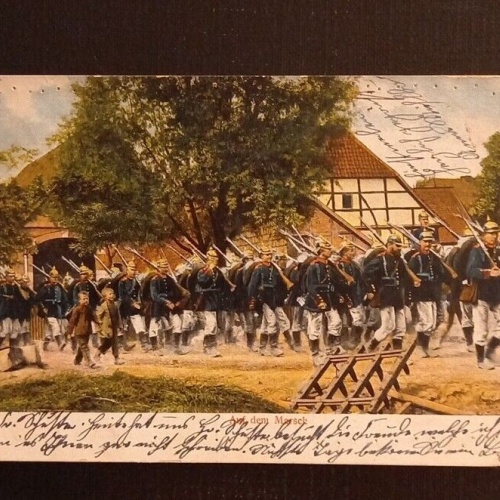 Ansichtskarte Bayern Berchtesgaden Soldaten Auf Dem Marsch 600770A Ga G