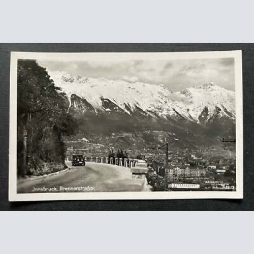 Innsbruck Brennerstrasse Stadt Gebirge Auto Oldtimer Tirol Österreich 400266 TH