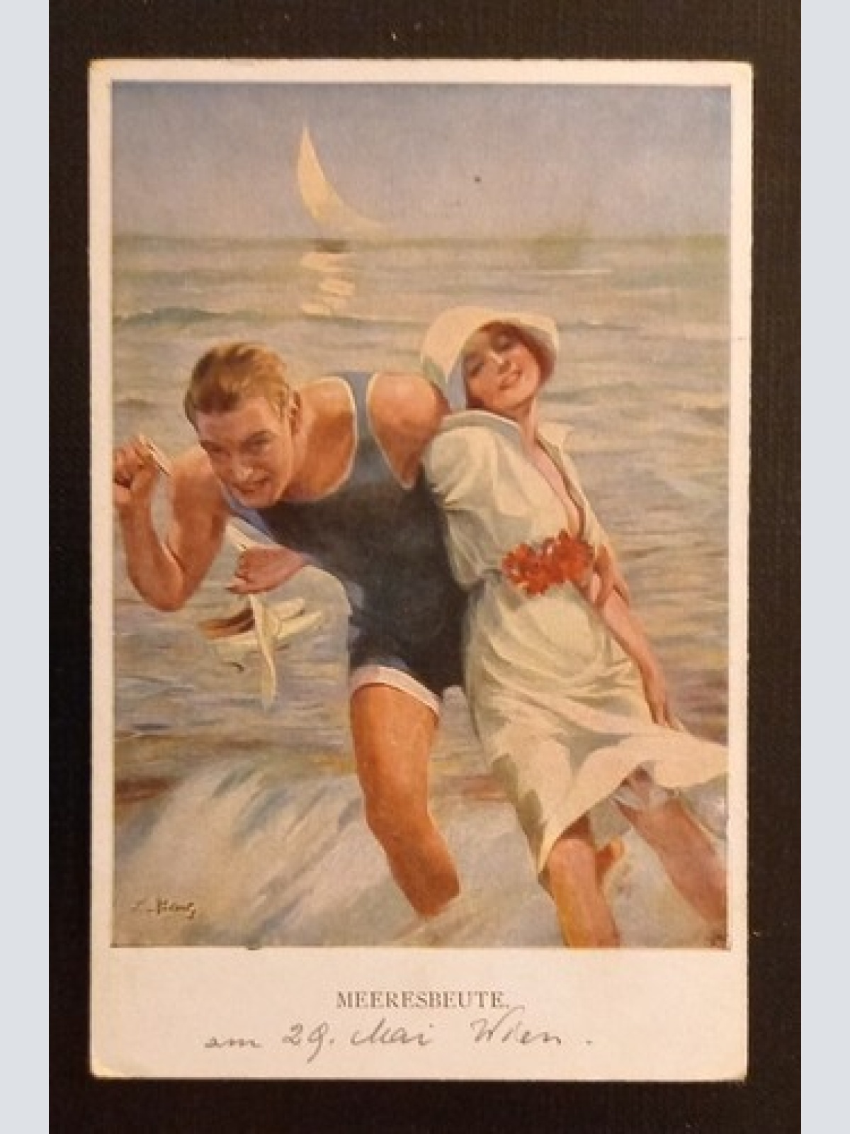 Meeresbeute Mann Und Frau Am Meer 600750A Ga G