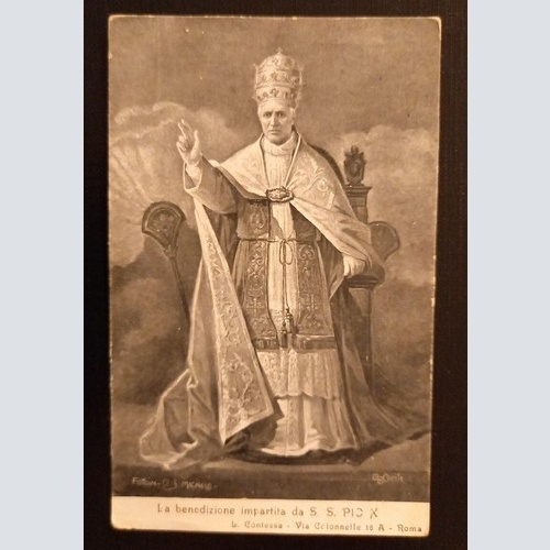 La Benedizione Impartita Da S.S.Pic X Papst 600755A Ga G