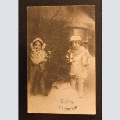 Fröhliche Weihnachten Zwei Kinder 600747A Ga G