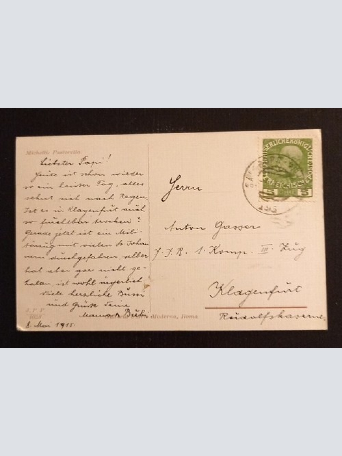 Michelin Pastorella Frau Mit Schaf Und Kleinen Jungen 600776A Ga G