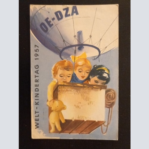 Welt Kindertag 1957 Ballonpost 600766A Ga G