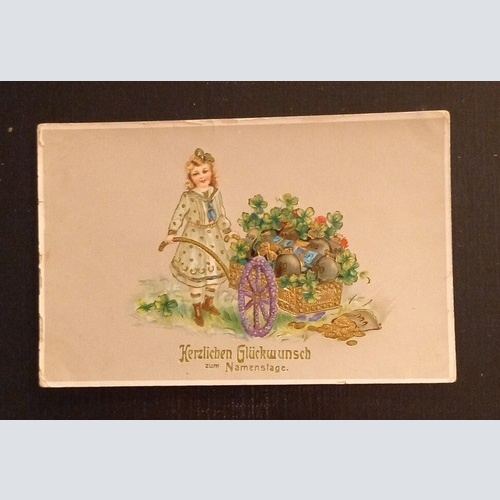 Herzlichen Glückwunsch Zum Namenstag Prägekarte 600771A Ga G