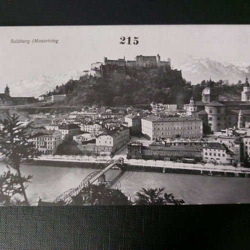 Salzburg Mozartstep Salzach Mönchsberg Festung Dom Kirche Domplatz 402600 WM