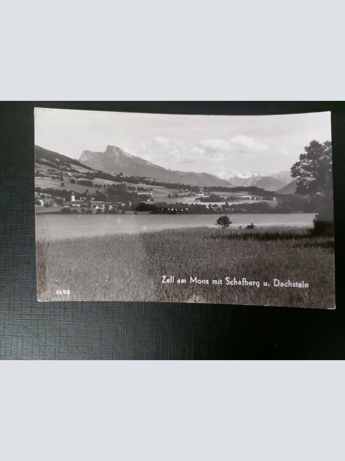 Zell am Moos mit Schafberg und Dachstein Alpen Gletscher Berg 402603 WM