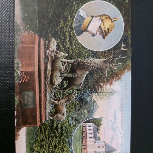 Friedrichsruh Hirschgruppe Mausoleum Otto von Bismarck Denkmal  402596 WM