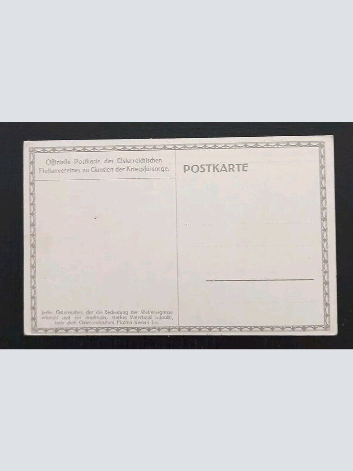 Österreichischer Flottenverein Blockade D.Englischen Küste Kriegsschiff 523 H Gr