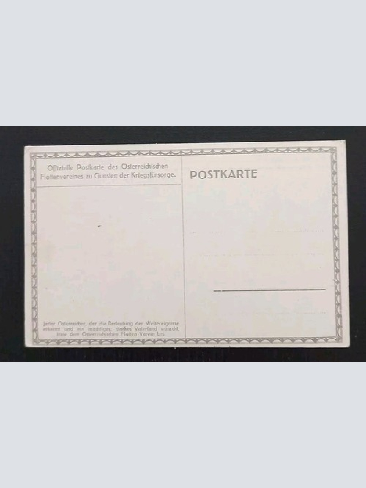 Österreichischer Flottenverein Blockade D.Englischen Küste Kriegsschiff 523 H Gr