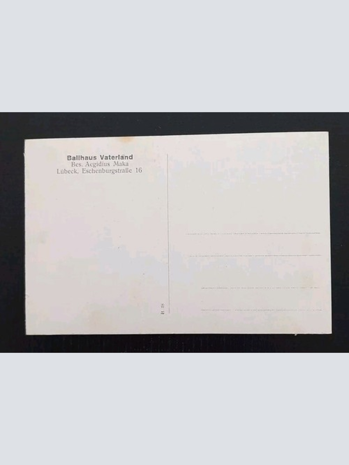 Ballhaus Vaterland Lübeck 25628 H Gr