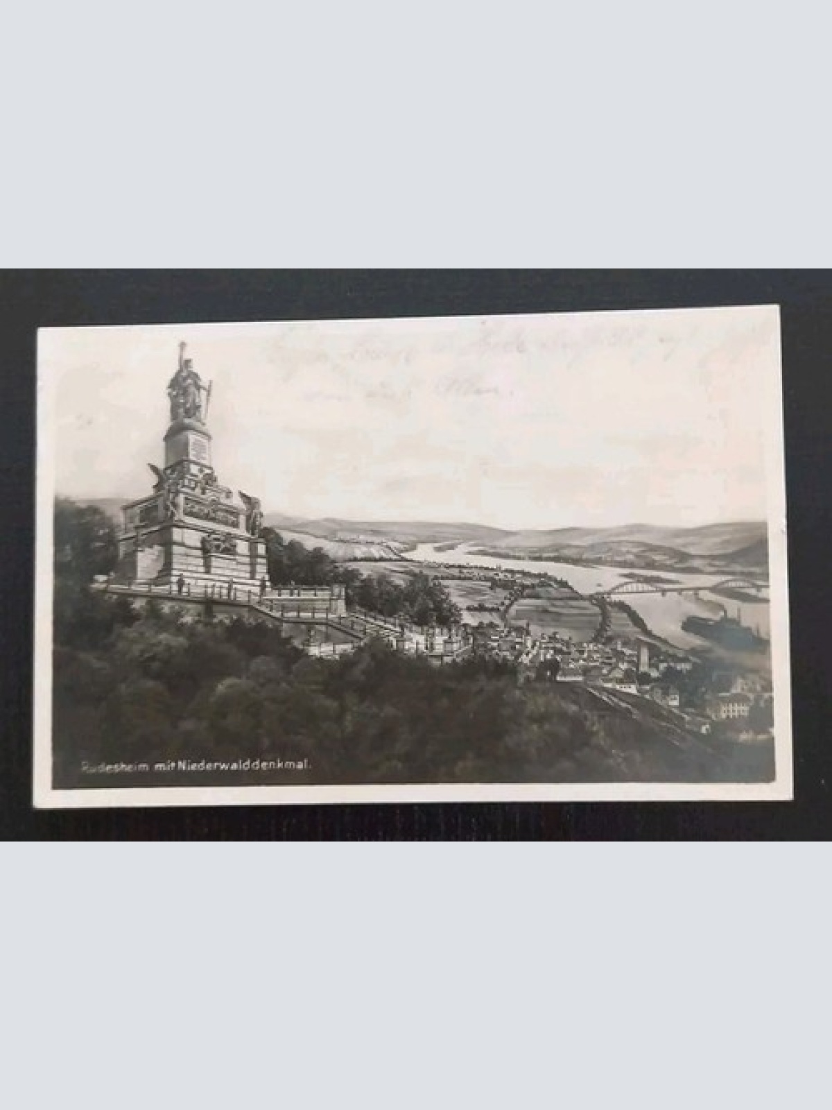 Rüdesheim Mit Niederwalddenkmal 180235 H Gr