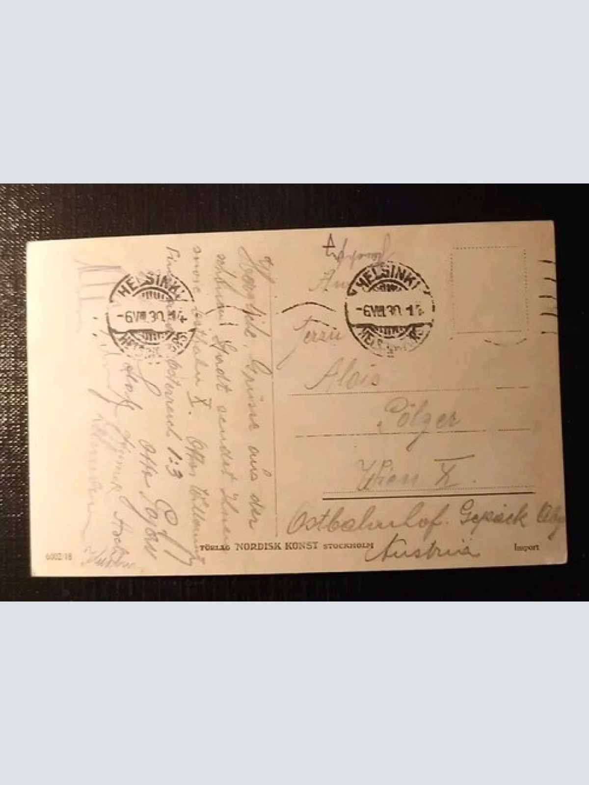 Helsinki Helsingfors 30059 H Gr